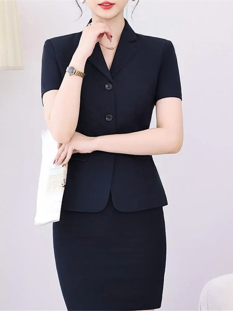 Bla Slim Fit ort Sve Suit Jaet Женская модная тонкая рабочая одежда Футболка на пуговицах Профессиональное пальто Busin Sle