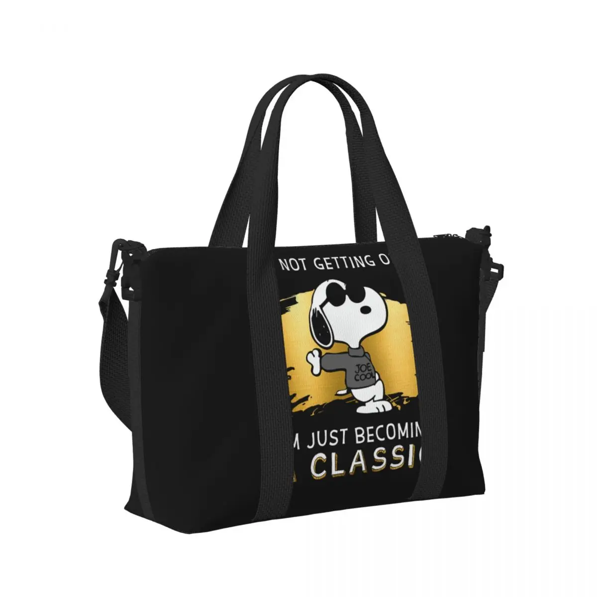 Bolso de playa personalizado s-snoopys para mujer, I\'m no\' Getting Old, I\'m beaching, clásico, Gran compartimento, gimnasio, playa, bolsas de viaje