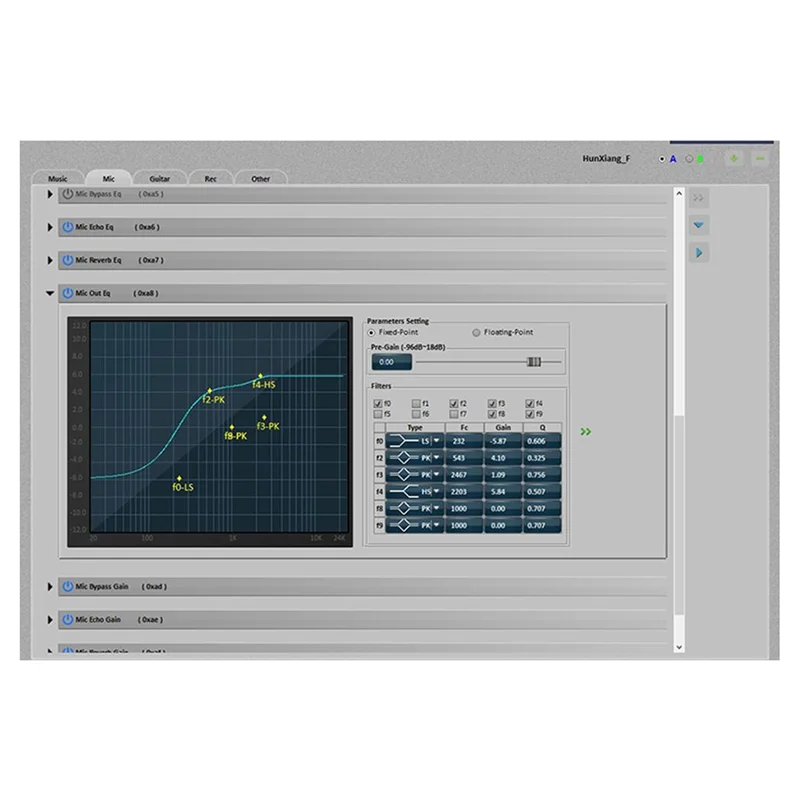 Módulo de circuito de reverberación Digital B27B para DSP, cambiador de voz Eq, Control de frecuencia, mezclador de efectos de cambio, efectos de sonido