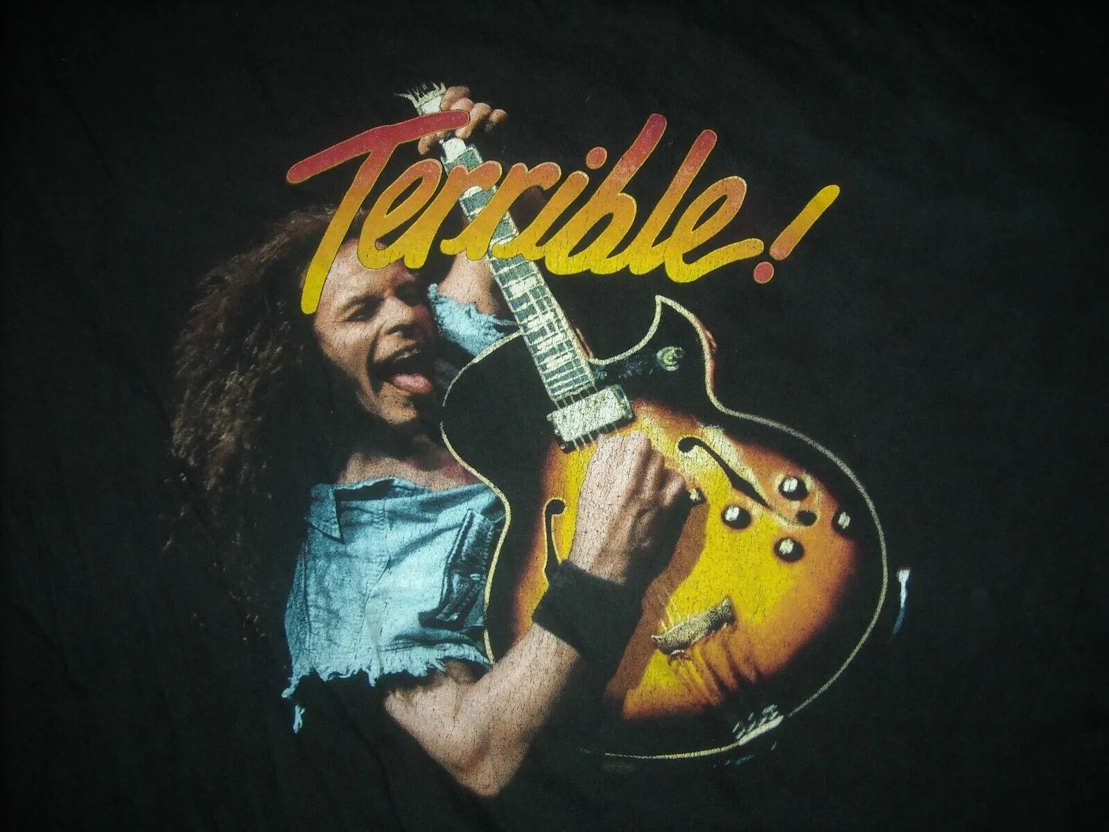 90S TED NUGENT TERRIBLE Black Men S-234XL T-shirt