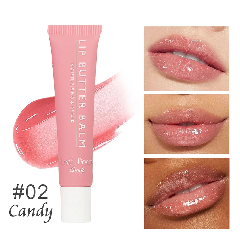 Bálsamo labial de mantequilla teñida, hidratante, reparador, aceite de labios antiseco, esmalte de labios de espejo, 8 colores, cuidado de labios Sexy rosa de verano, Venta caliente