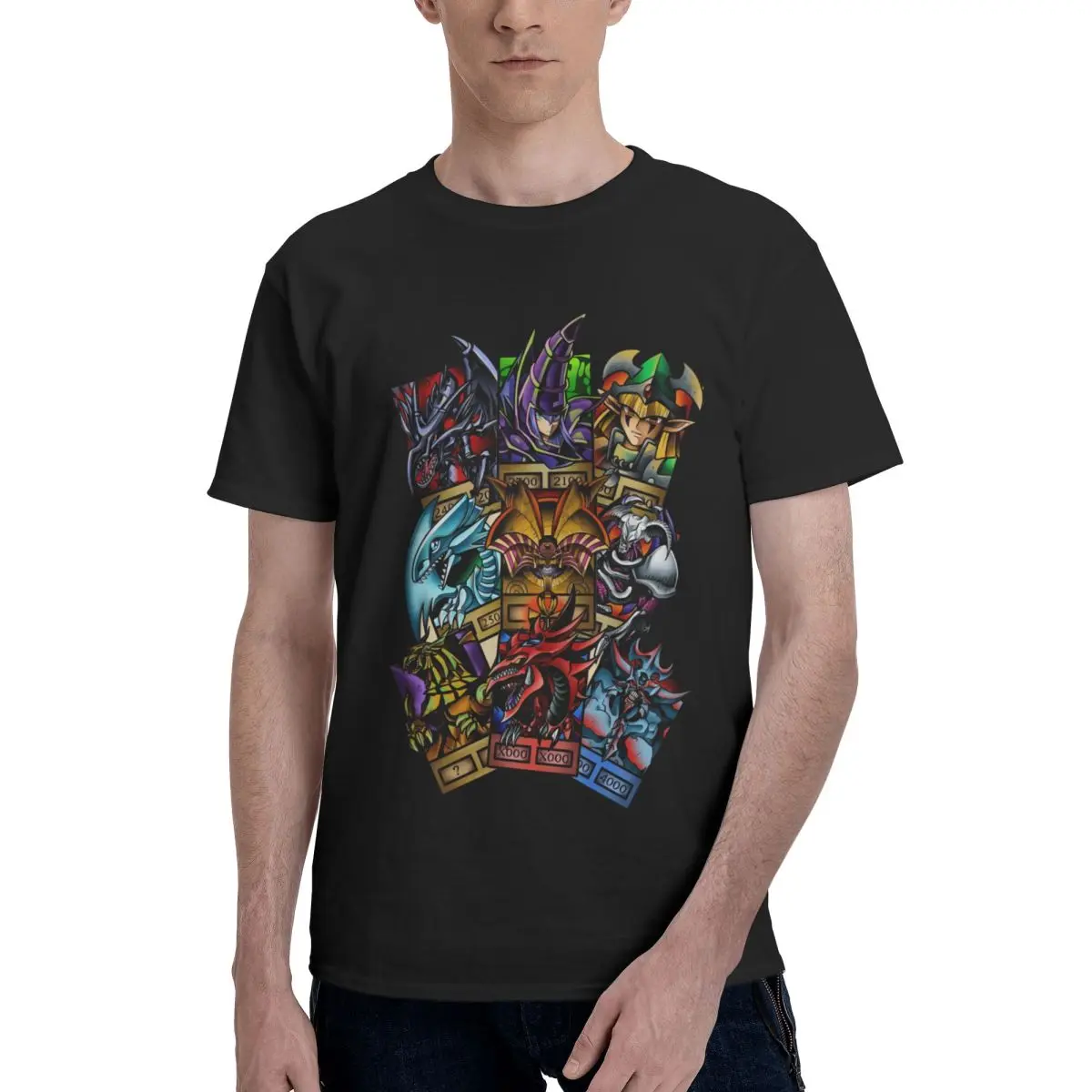 Yugioh Yu-Gi-Oh! Maglietta girocollo da uomo magliette oversize abbigliamento manica t-shirt Idea regalo t-shirt