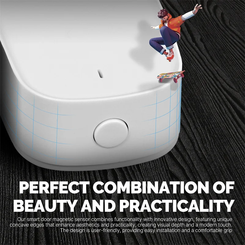 Tuya-Inteligente Janela e Porta Sensor Portão, Detector App, Controle Remoto, Smart Home Sistema de Alarme Segurança, ZigBee