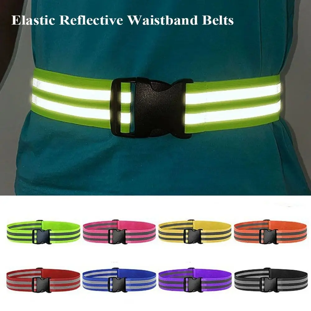 Waist Adjustable Reflective Waistband Belts 5*1*1Cm Elastic…