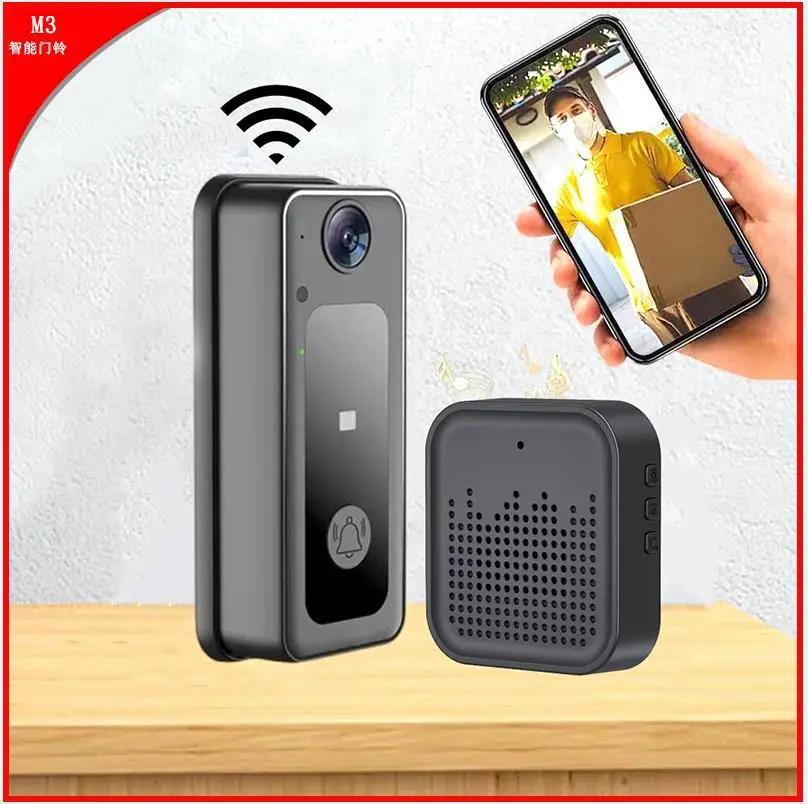 Tuya APP  Wifi Call Intercom Video Smart Doorbell Camera Two-way Talk Million Hd Pixels Wireless Intelligent Doorbell 720p