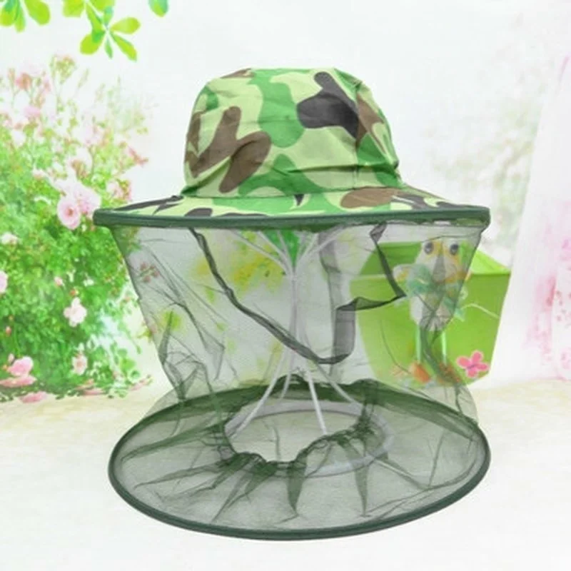 Fashion Insect Mosquito Net Mesh Face Fishing Hunting Outdoor Camping Hat