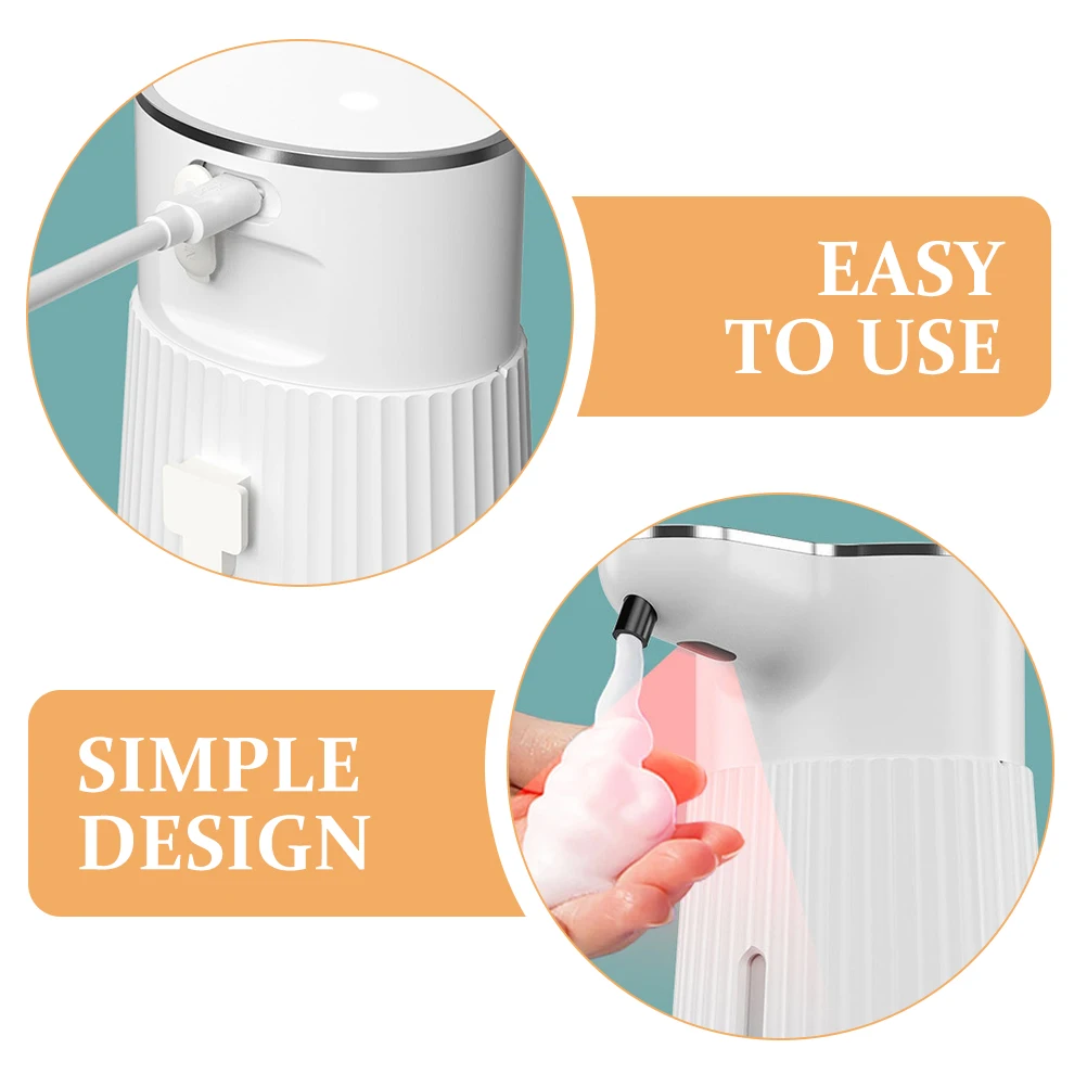 

Smart Touchless Automatic Soap Dispenser Foaming Abs Waterproof Large Capacity Lightweight Hands-Free Sensor For Bathroom