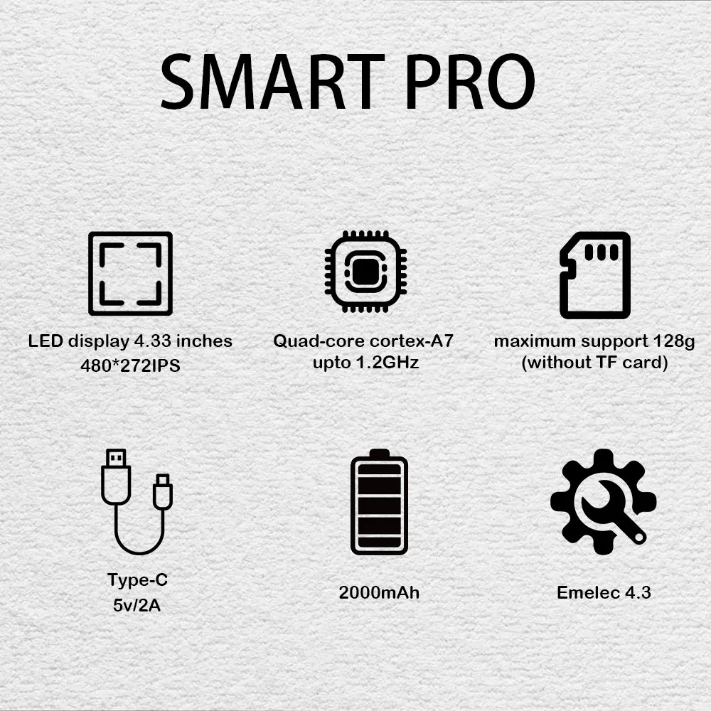 ل Trimui M17 الذكية برو وحدة تحكم بجهاز لعب محمول 4.96 ''IPS شاشة نظام لينكس عصا التحكم RGB الإضاءة الرجعية لعبة فيديو لاعب هدية