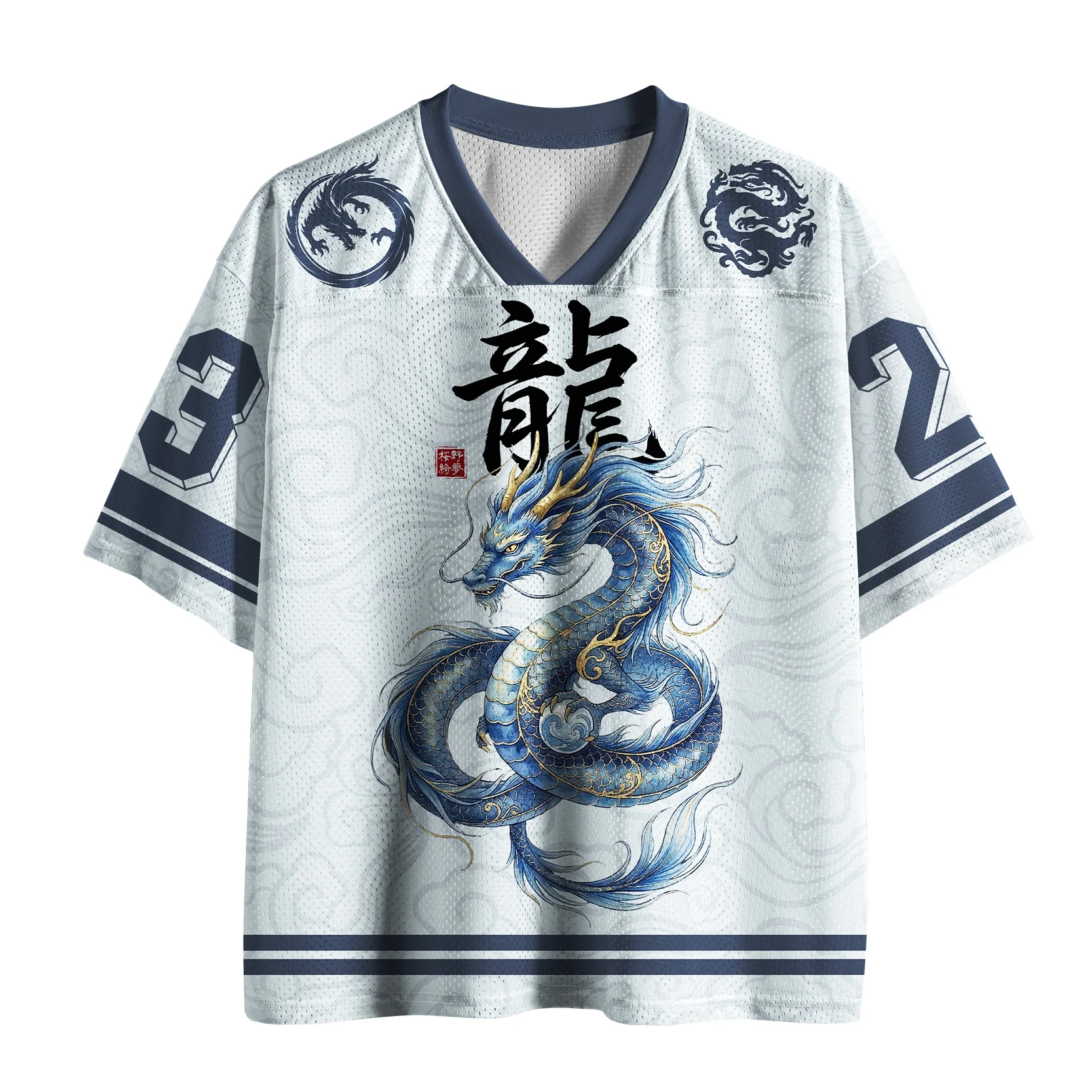 2026 New Classic Men's T-shirt Fashion V-neck 3D Quick Drying Casual Outdoor Sports Women's Parent-child T-shirt