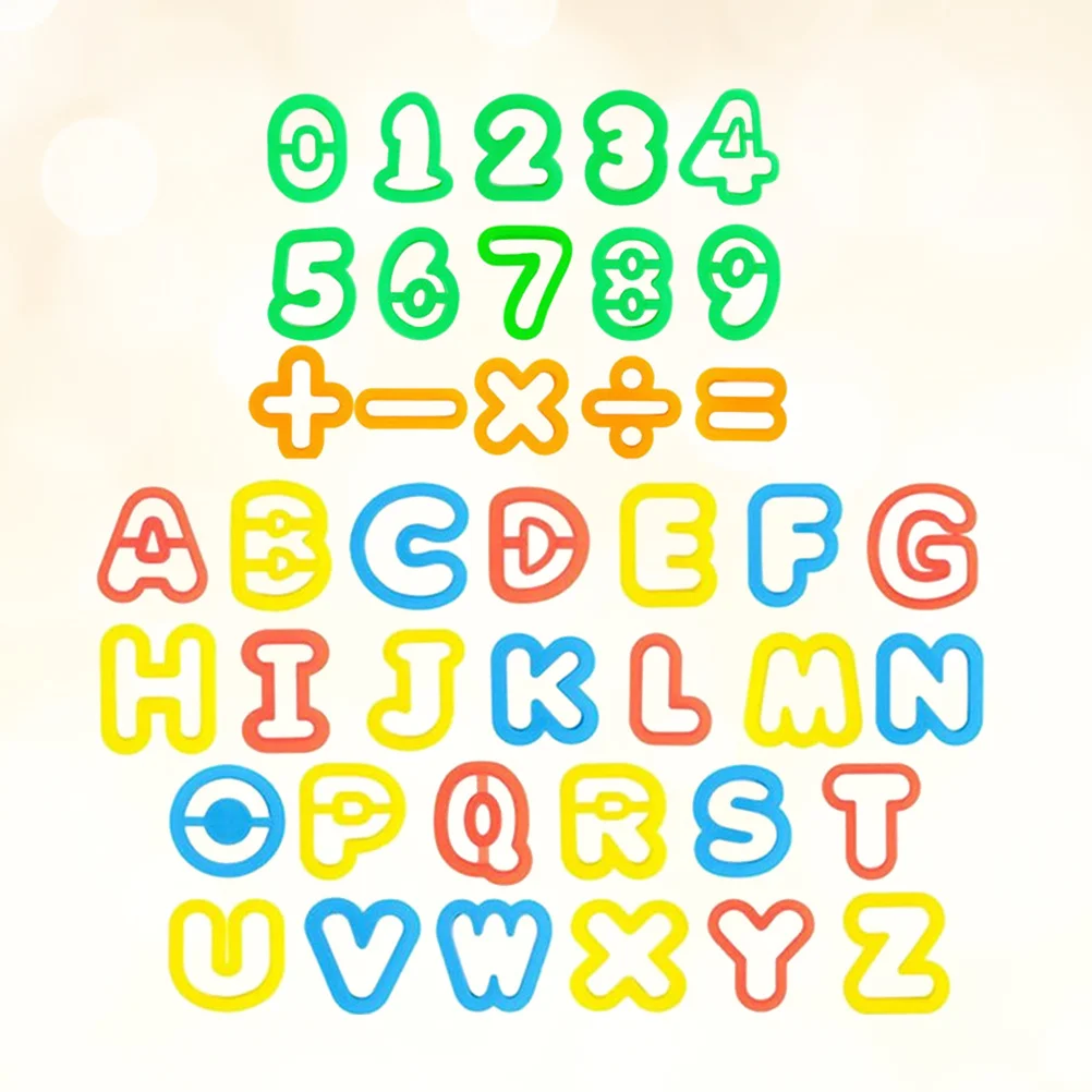 

41pcs Number Letter Mold Set Diy Color Clay Tools For Kids Toddlers Creative Learning Classroom Craft Kit Clay