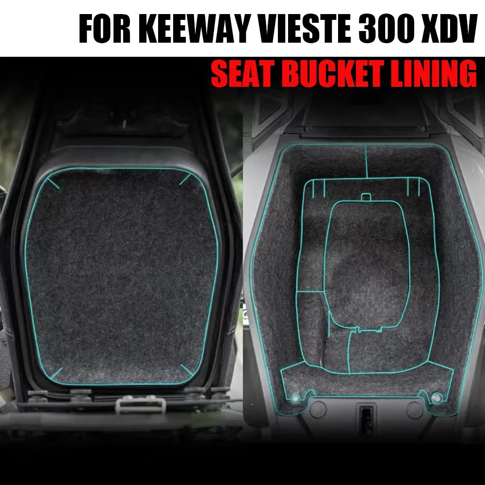 

NEW For Keeway Vieste 300 XDV Motorcycle Accessories Cushion Barrel Lining Protective Pad Bucket Lining