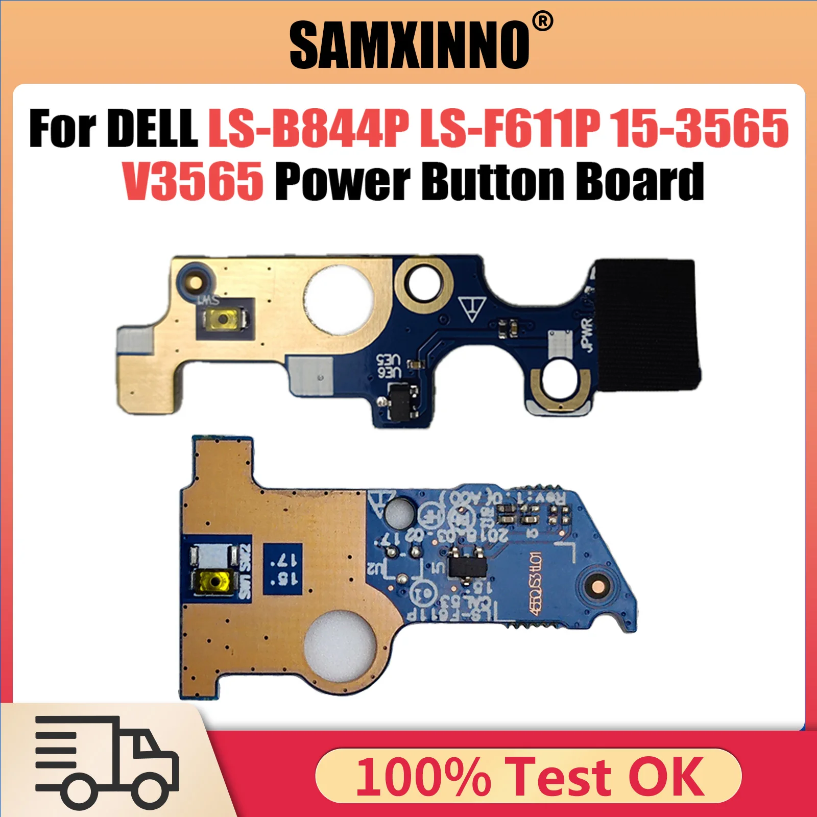 For Dell Inspiron 5558 5455 5458 5559 5555 15-3565 V3565 G3 3579 3779 Power Button Board LS-B844P LS-F611P Fast Ship