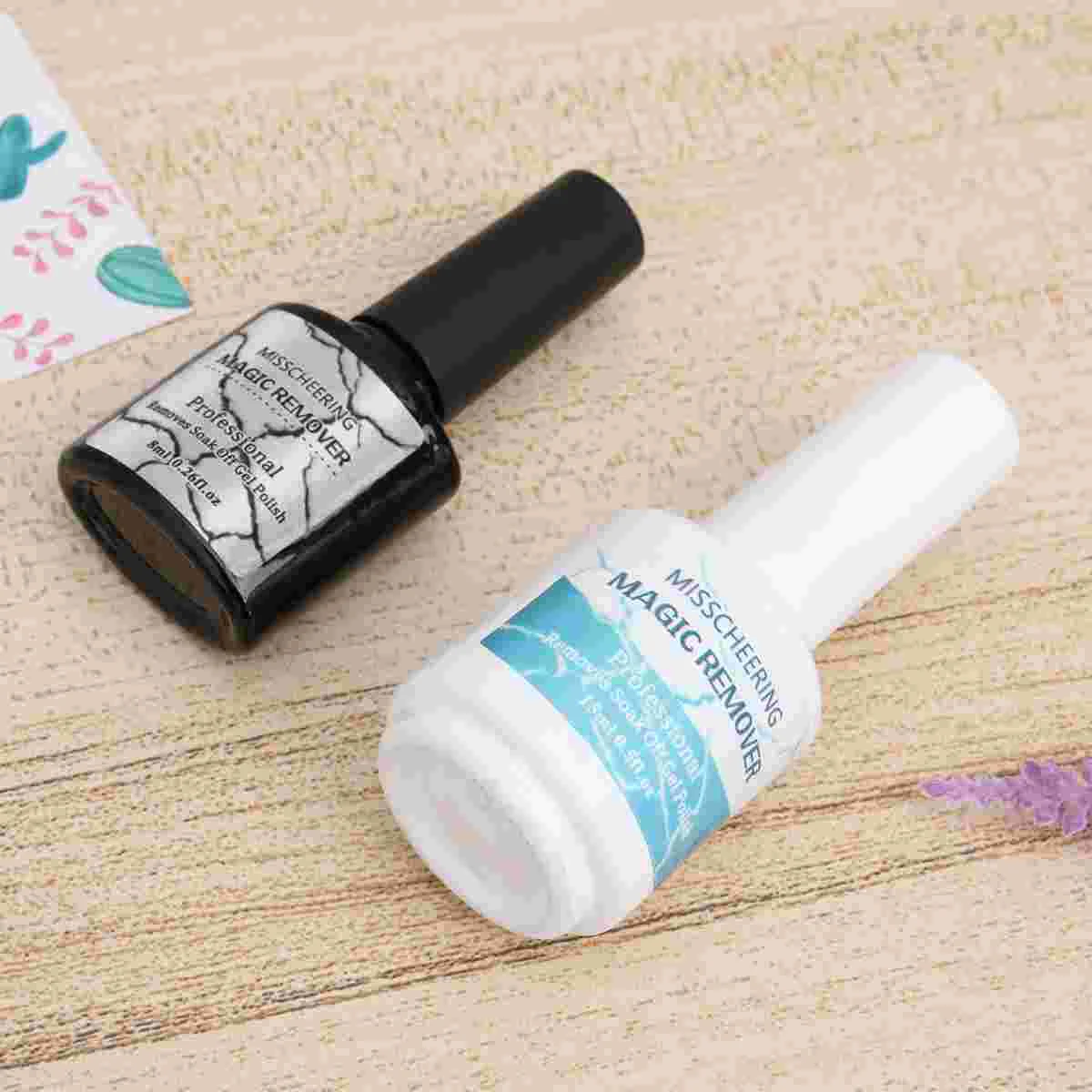 2 stuks nagelverwijderaar nagelverwijderaar nagellakremover voor vrouwen 8 ml en 15 ml gellakremover