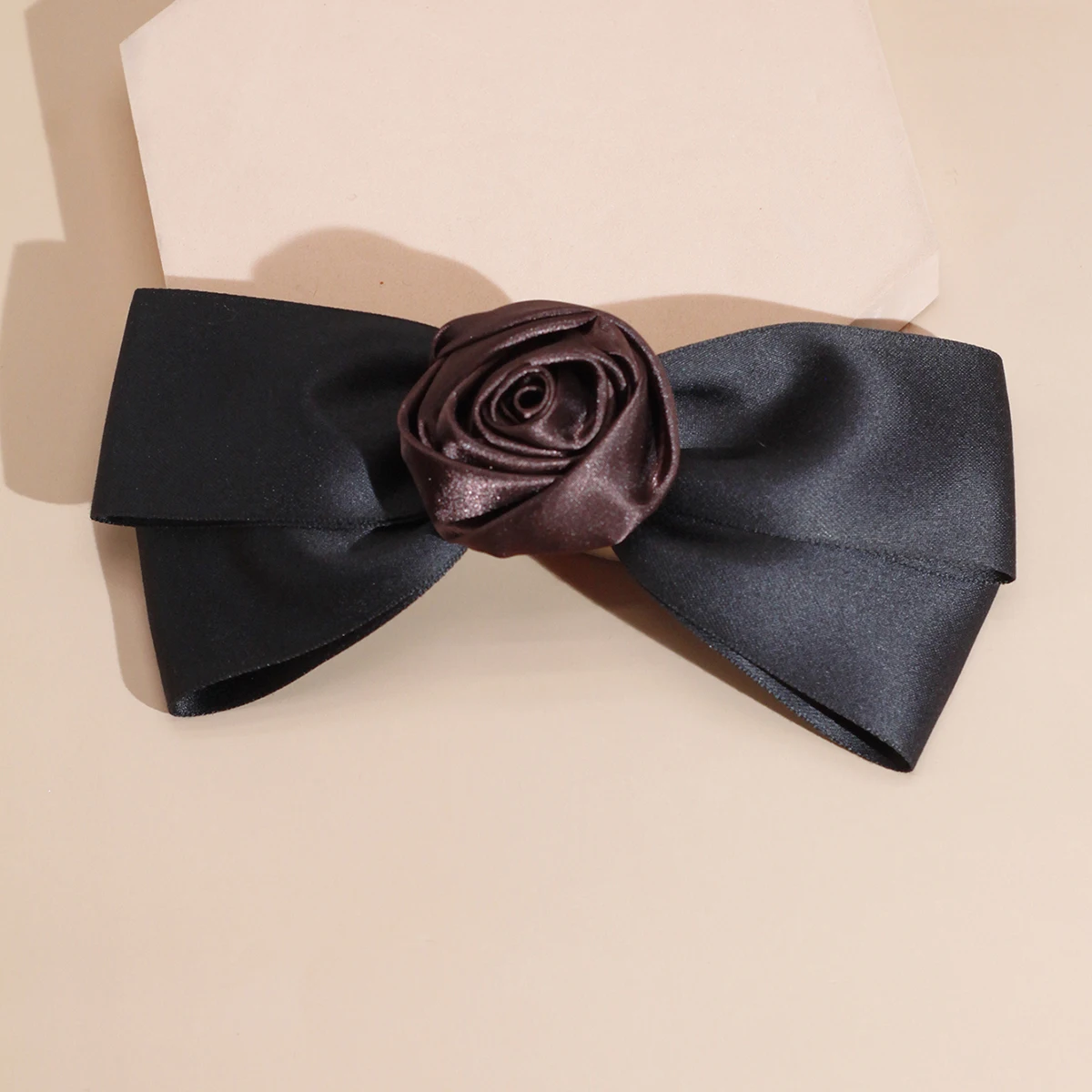 Lystrfac New Handmade Rose Bow Hairpin Temperament Flower Hair Accessories