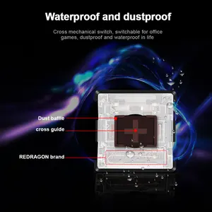 REDRAGON SMD RGB MX LOWPOLL 5.5スイッチ3PIN Clicky Linear Silent Mechanical Keyboard Red Black Blue Brown Switche 8ベストセールスメカニカルキーボードレッドスイッチ-8