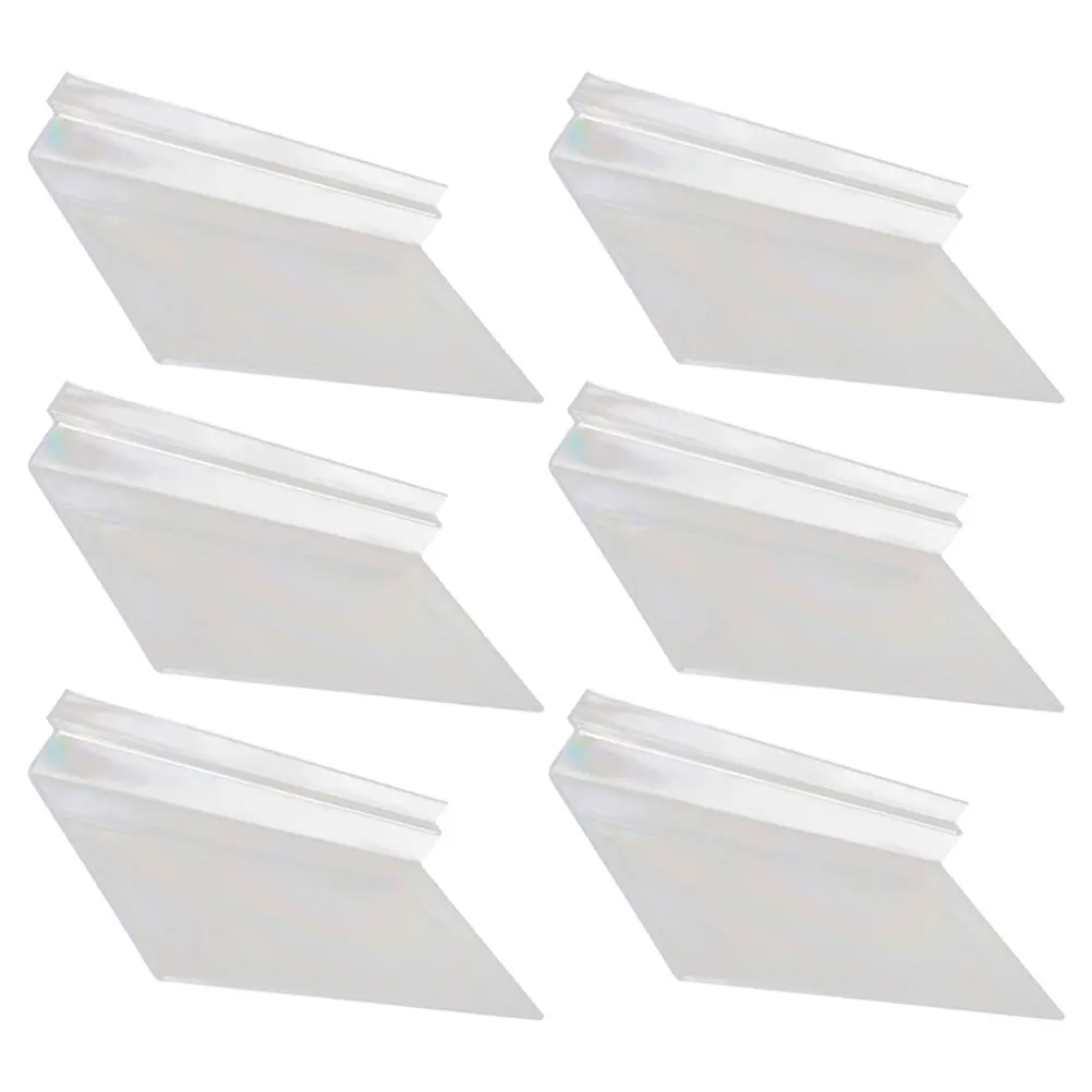 

6pcs Transparent Shelves for Wall Shelves For Shoes Shoes Slatwall Rack Clear Plastic Wall Mount Storage Home Retail Store