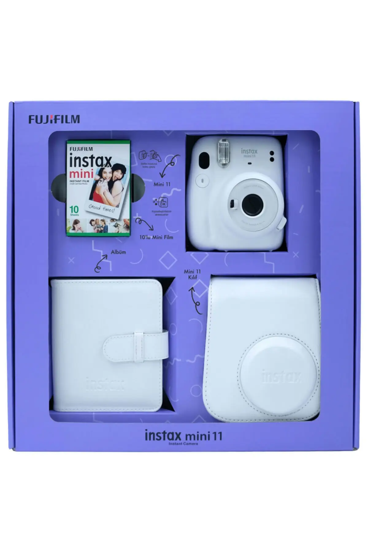 Instax Mini 11 Kare Albümlü White Box