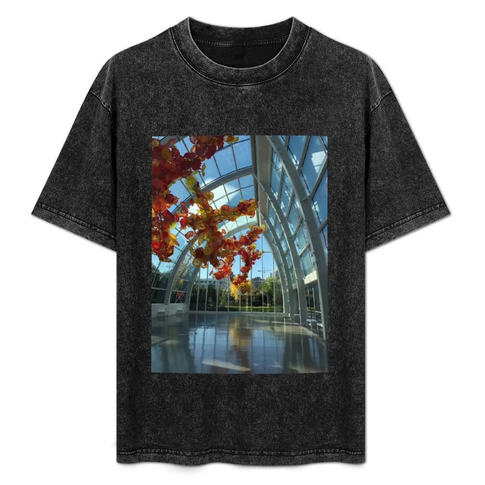 

Chihuly's Garden and Glass T-Shirt All Match Basic Short Sleeve Top