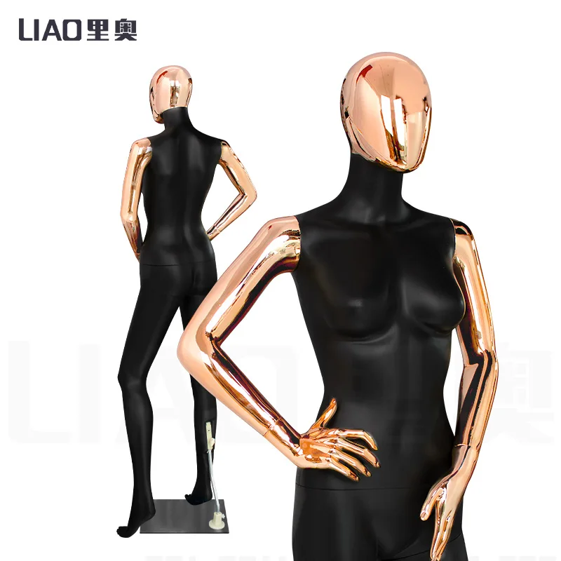 Chrome Rose gold Matte Black full body Female mannequins women manikin dummy boutique fashion display