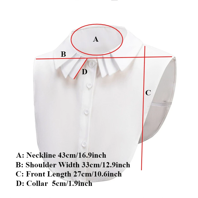 한국식 스웨터 가짜 칼라 장식 여성용 멀티 레이어 셔츠 가을 겨울 탈부착 가능한 칼라 넥웨어 타이 탈착식 칼라