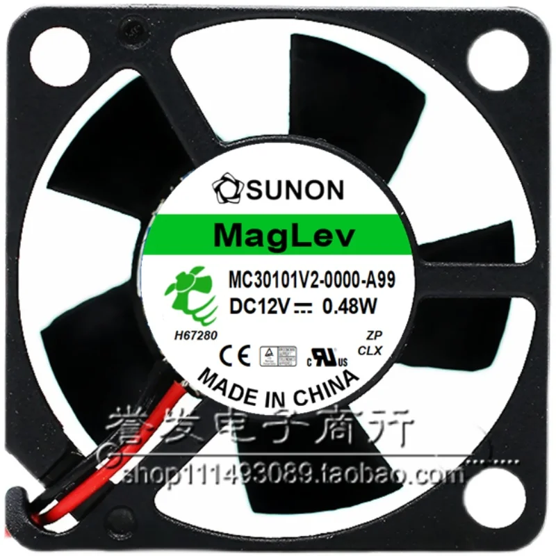 NUOVO ORIGINALE MC30101V2-0000-A99 DC12V 0.48W 3010 30x30x10mm VENTOLA DI RAFFREDDAMENTO RADIATORE
