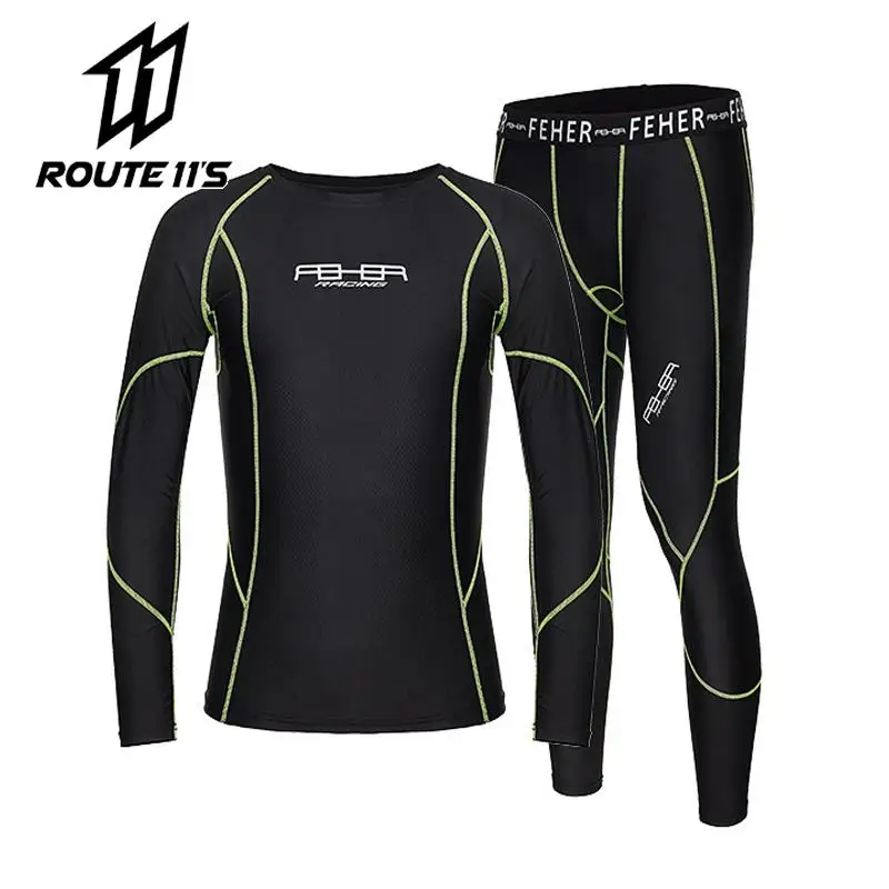 Motorbike Riding Clothing Motorcycle Fitted Tights Suit Motocross Riding Perspiration Breathable Quick Drying Clothes