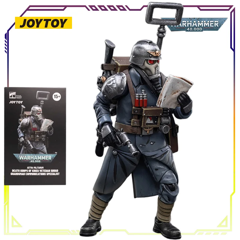 JOYTOY Original Warhammer 40K Series Imperial Mortal Army Veteran Squad Anime Action Figure Model Toys Model Gifts for Boys