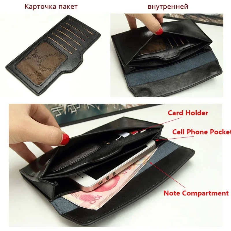 Luxury Design Wallets and Purses Ladies Card Holder Wallet Genuine Leather Women Wallet Female Long Clutch Coin Purses-DIENQI