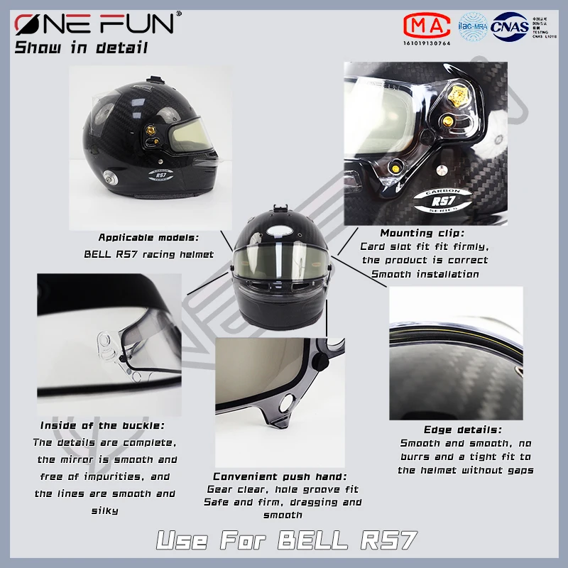 RS7 Helmet Replacement visor for Bell RS7 Motorcycle Shield Racing Helmet,Uv Protected,Quick installation lens