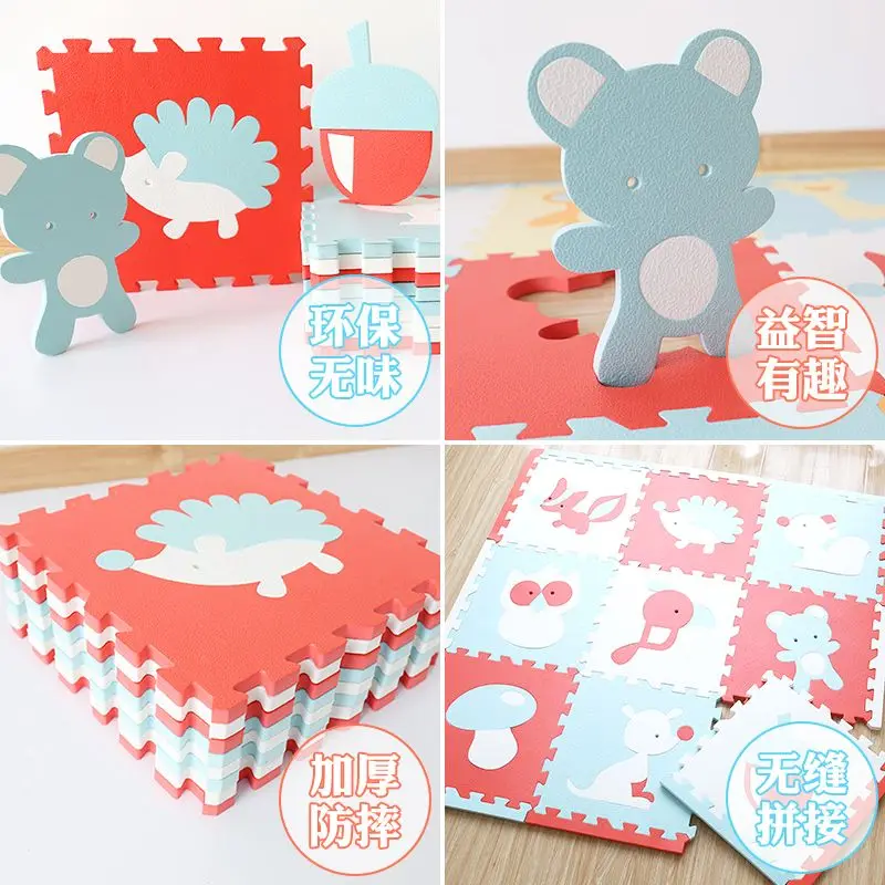 9 Stuks Speelmatten Spelmatten 30X30Cm Activiteiten Mat Voor Baby Speelmat Baby Tapijten Anti-Shock Mat Voor Baby 'S Speelkamer Mat Kruipmat