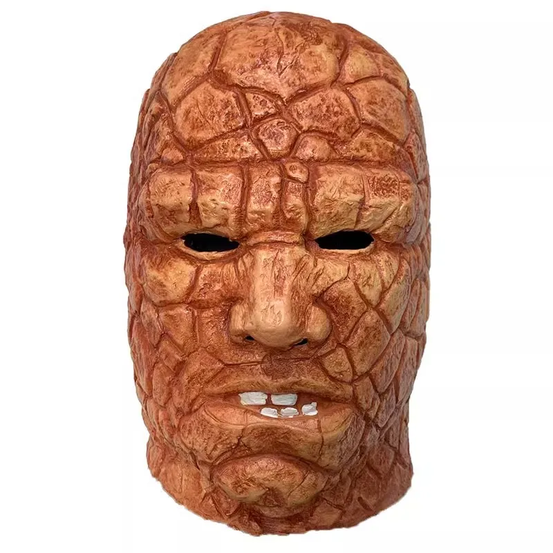

Funny Fantastic Four Cosplay Mask Latex Soft Movie Adult Party Superhero Fantastic Masks Latex Halloween Costume Prop One Size