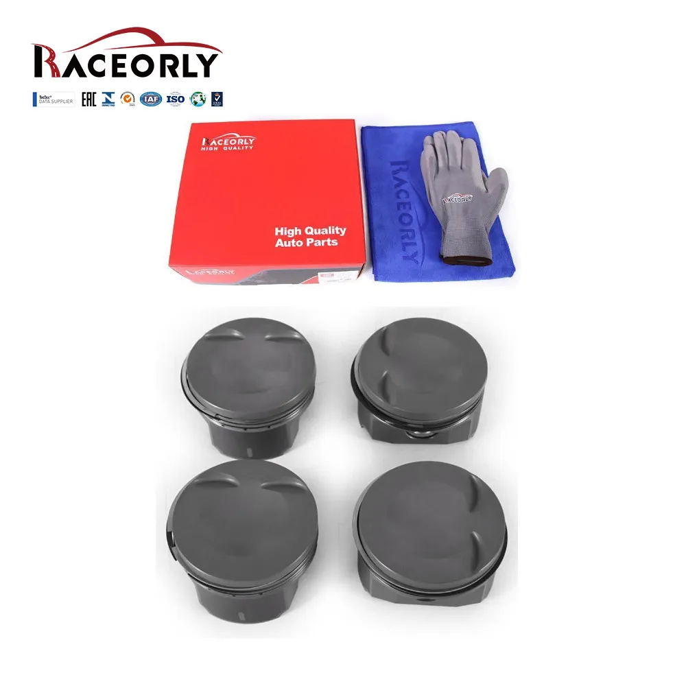 

RACEORLY Forged Piston Set Oversized +0.50 23mm For Audi VW 2.0 TFSI EA888 Gen3