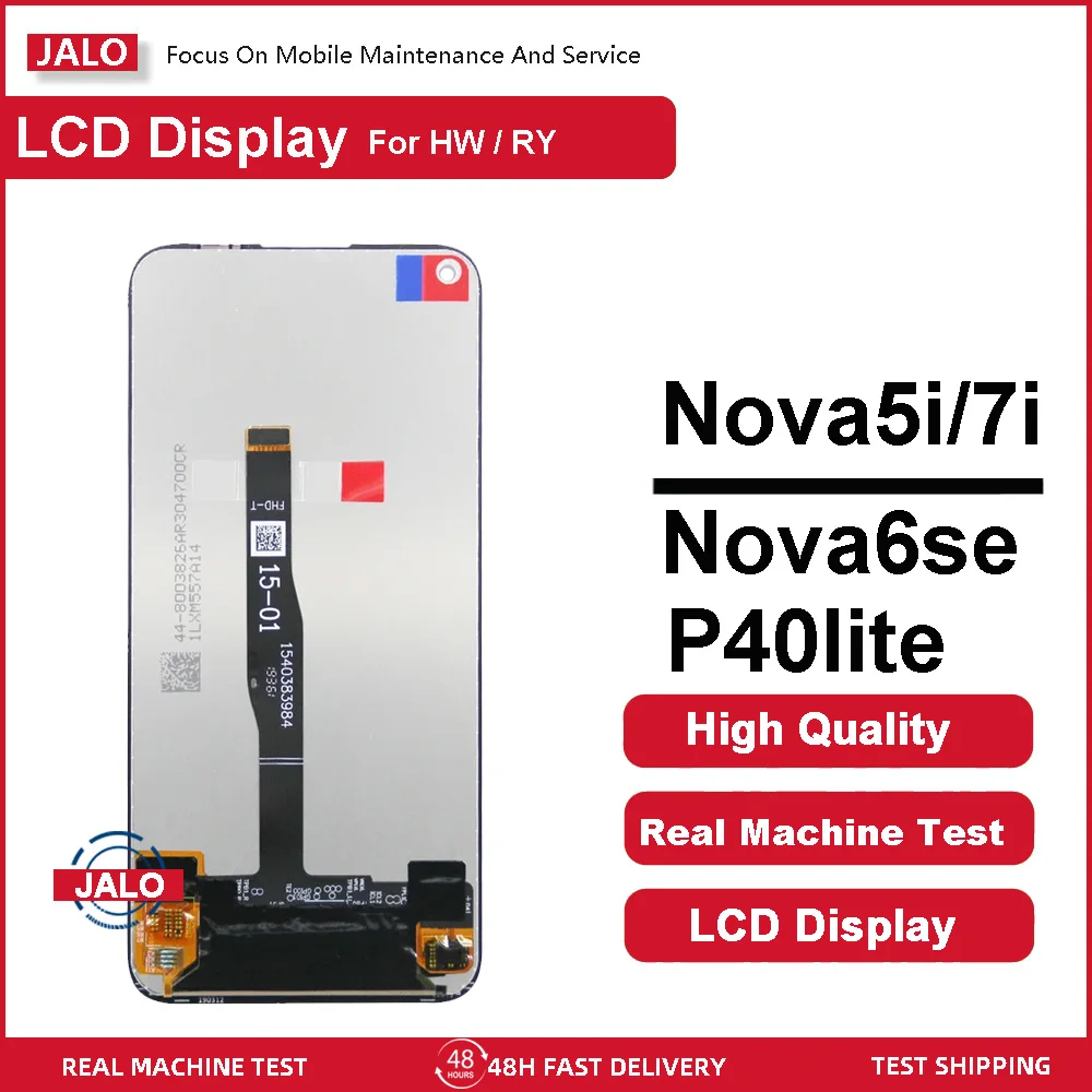 JALO Mobile Phone LCD Screens For Huawei nova5i nova6se nova7i P40lite Integrated Digitizer LCD Panel Replacement With Free Tool