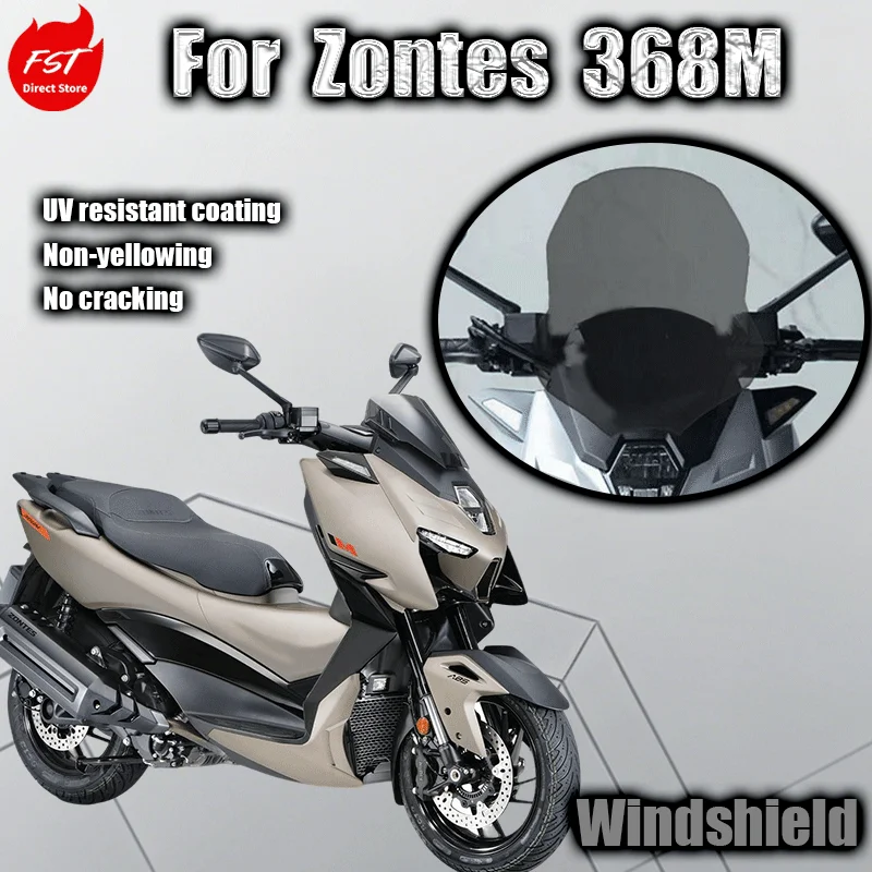 

For Zontes 368M windshield modification heightening widening rain guard and windshield