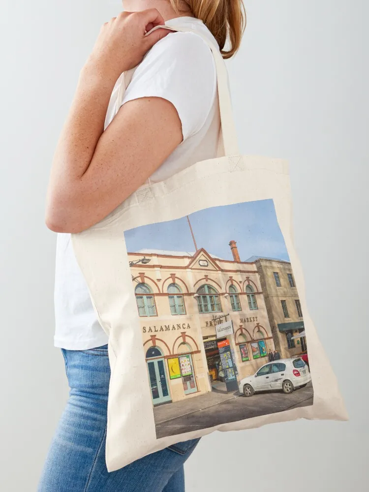 Salamanca Place and Market Hobart Tasmania Tote Bag canvas shopping bag tote bag men's Canvas stote Canvas Tote