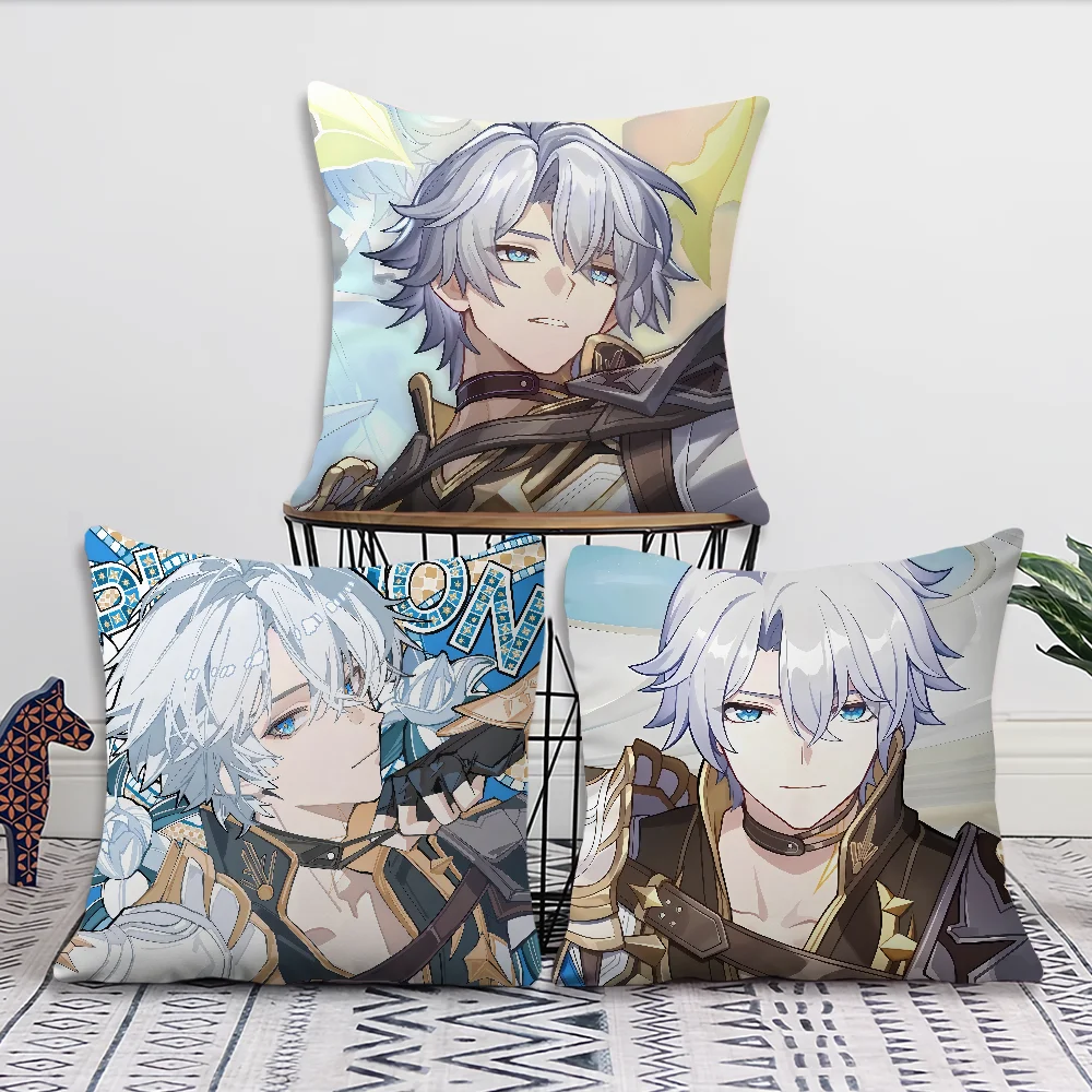 Star Phainon RailComfortable Honkai Soft Pillow Case for Game Sofa Living Room Home Office Decor Fanart Protective Covers