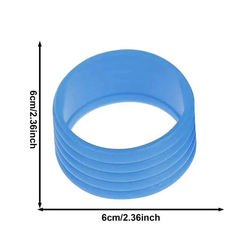 Raquete de tênis Grip Band Ring Punho de borracha elástico, Capa absorvente antiderrapante, Apertos de raquete de badminton