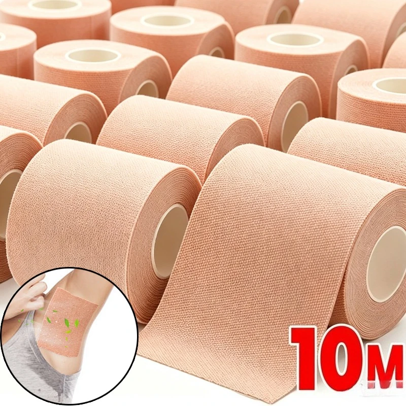 10m Sweat Proof Foot Stickers Invisible Breathable Non Slip Absorbent Soles Moisture Wicking Light Comfortable Seamless Dry Care