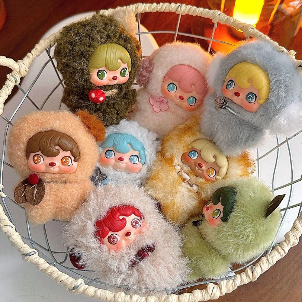 POUKAPOUKA Pocket Cosmos Blind Box Pendant Surprise Bag Kawaii Action Figure Desktop Ornament Mystery Box Cute Anime Doll Gifts