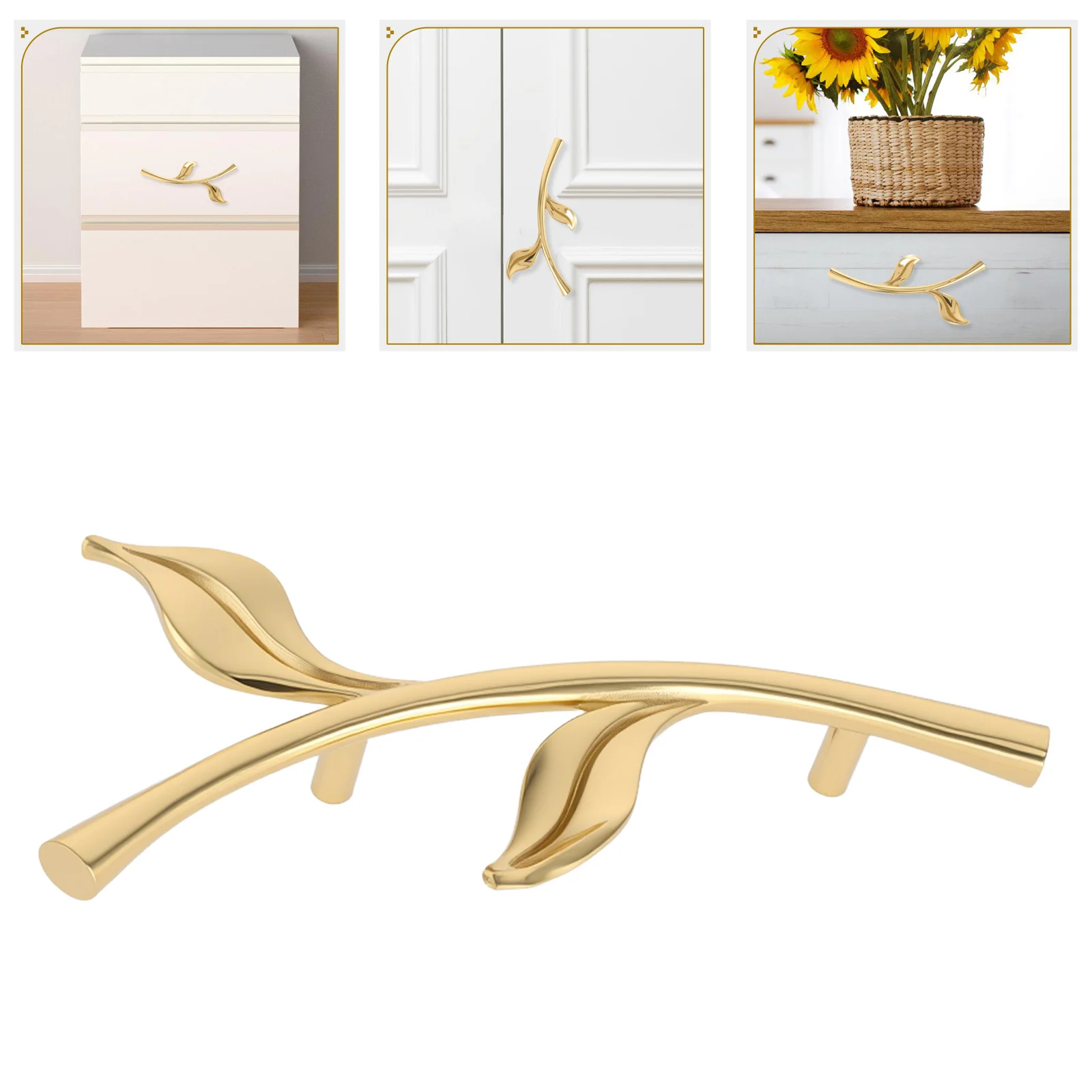 

Modern Cabinet Handle Vintage Metal Pull for Kitchen Cabinets Wardrobes Dressers Furniture Drawer Handles Vanity Hardware