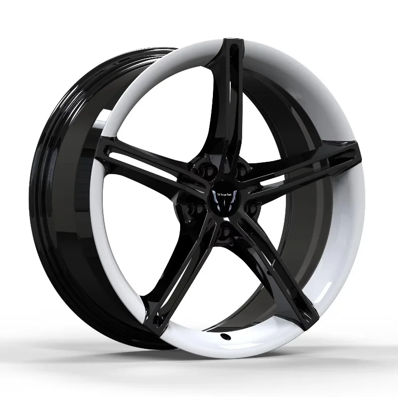 Source Factory Custom Design New 5x112/114.3/120 19-22Inch 1/2 Piece Alloy Rims Car Forged Wheels Mesh Design