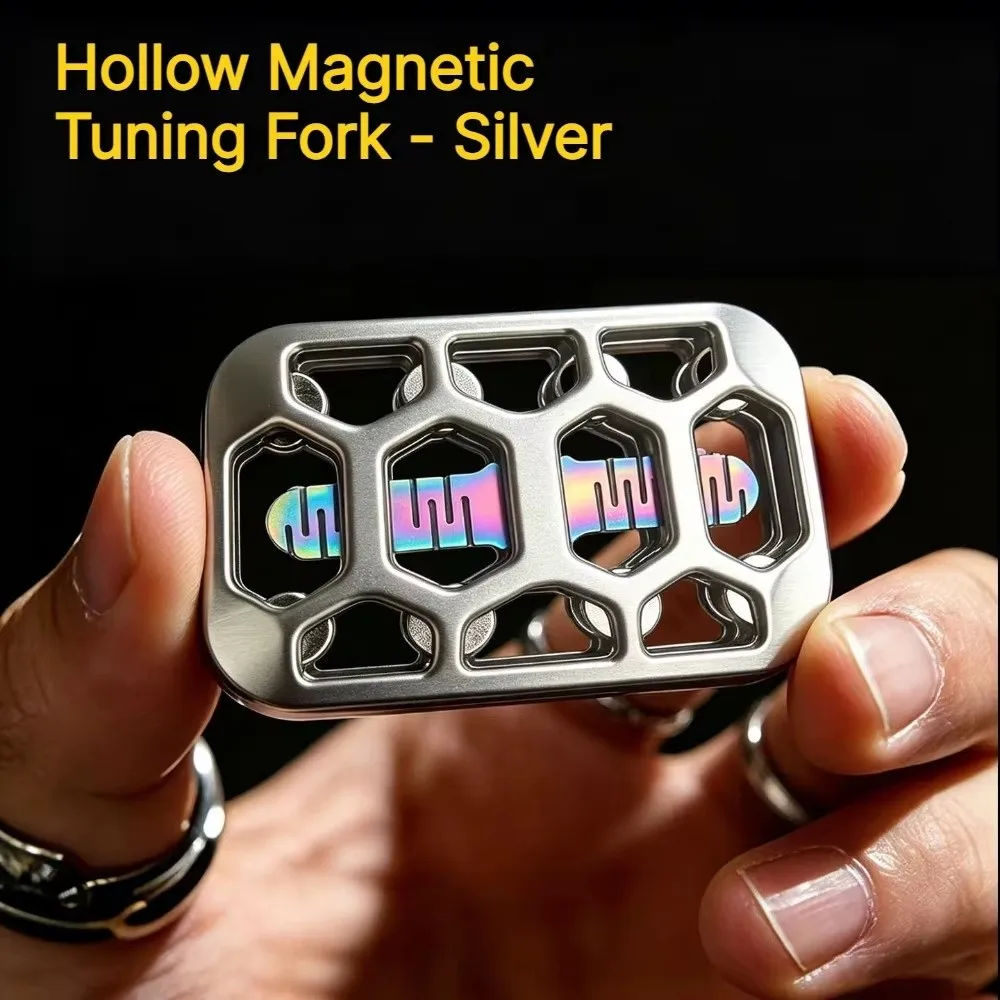 Unlimited Pushing Magnetic Fidget Spinner Hollow Metal Fidget Openwork Portable Fidget Slider Gifts