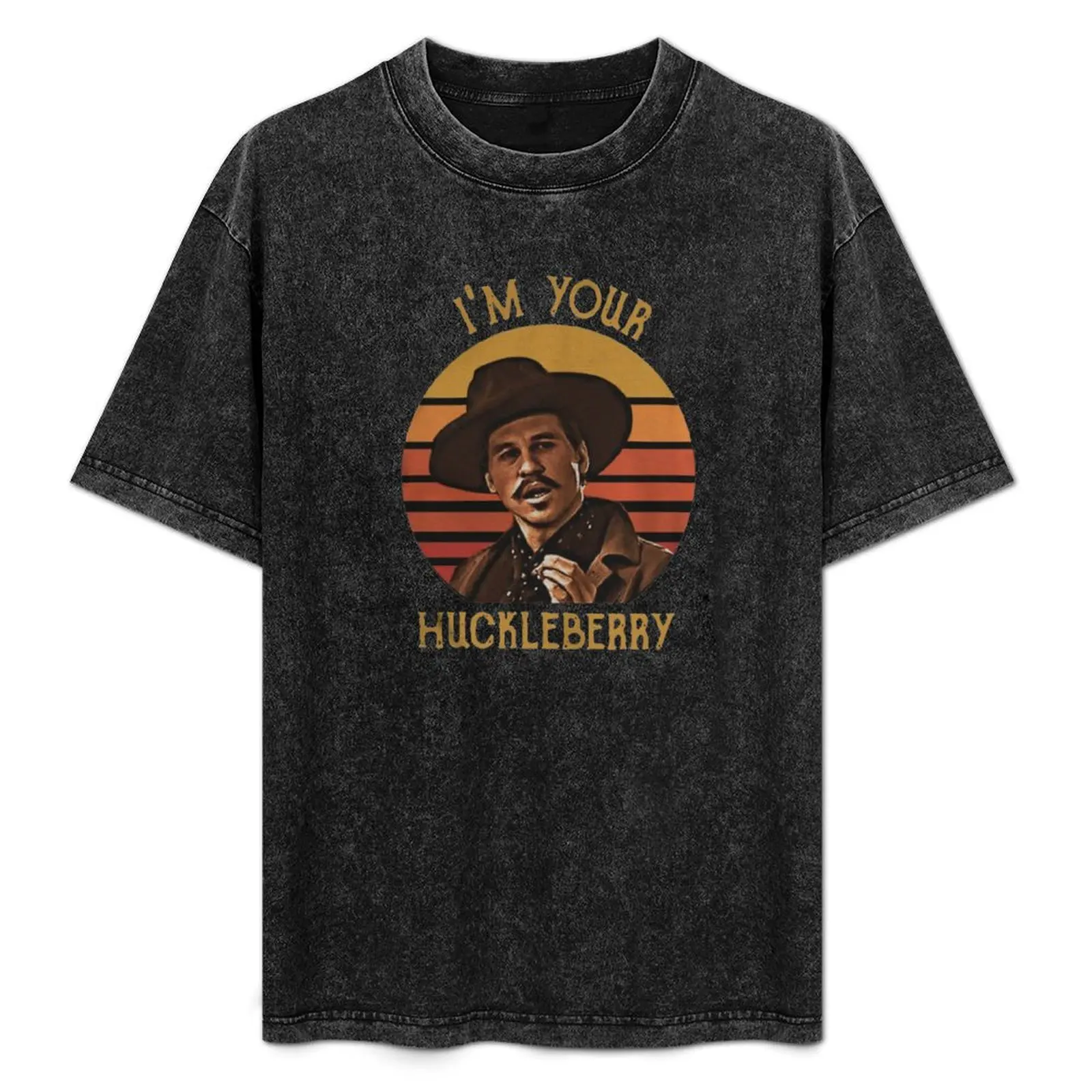 Doc Holliday Tombstone I’m Your Huckleberry Vintage Men's T-Shirt vintage clothes cute tops cotton graphic tees t shirt for men