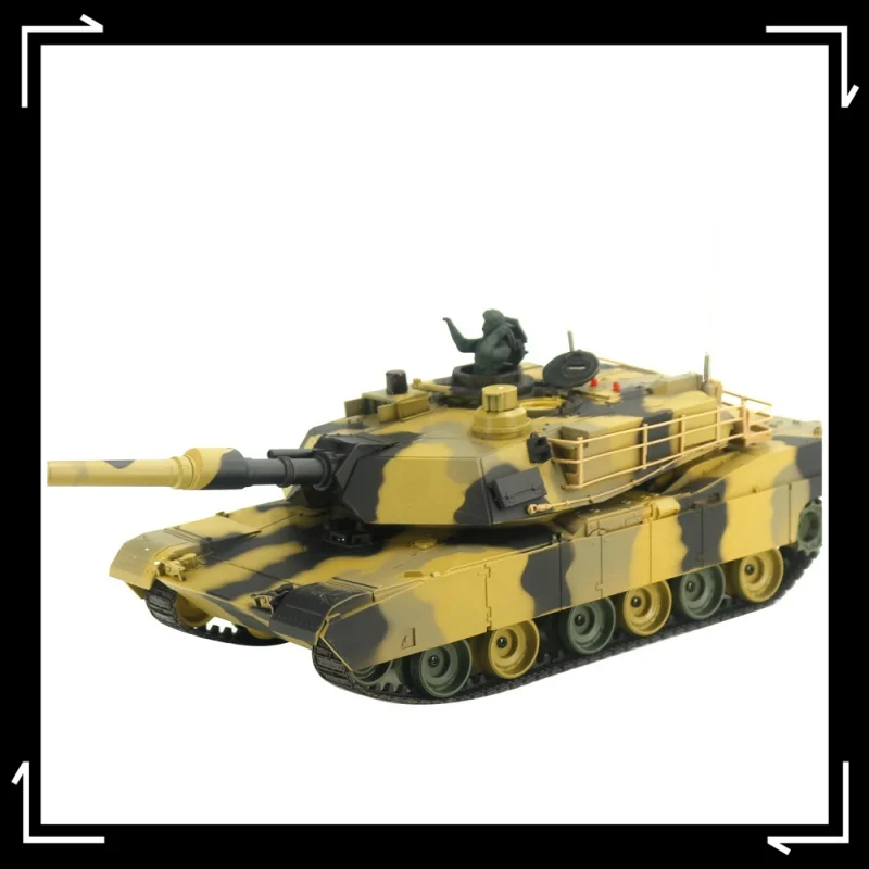 Henglong 1/24 Scale Abrams M1a2 Us รถถังควัน Emission Acoustic อินฟราเรด Bb2.4g รีโมทคอนโทรลจําลองของขวัญ