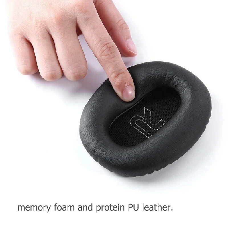 1 paio di cuscinetti per auricolari in schiuma di ricambio per cuffie Edifier W820bt nero