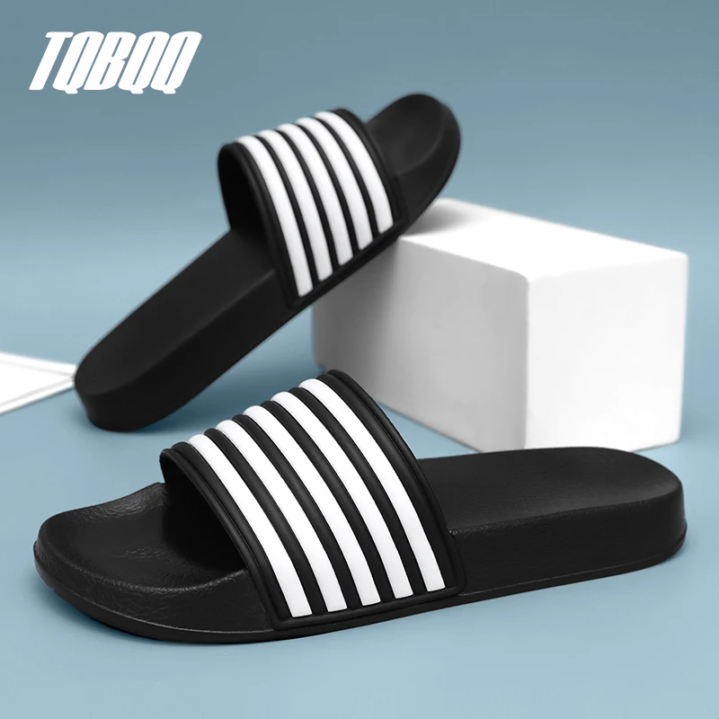 Men's Slides Sandals EVA Foam Comfortable Non-Slip Women's Massage Slippers for Beach Pool House Indoor Outdoor Shower - Image 3