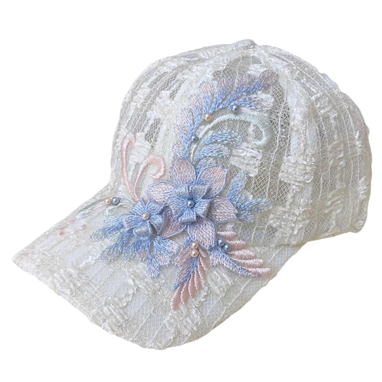 Womens Basic Baseball Cap Floral Lightweight & Quick Drying Mesh Sports Hat for Summer Beach Vacation