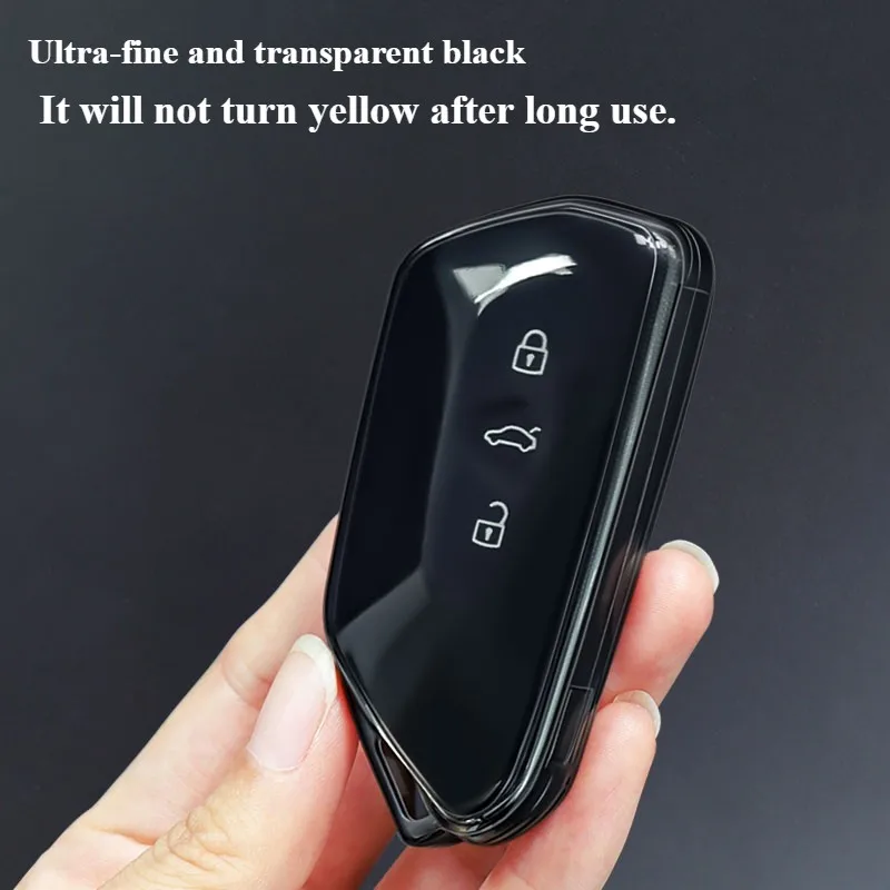 For VW Key Case Golf 8 Suiteng Langyi Tiguan Bora Passat Bag Transparent Keycase Chain