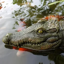 Crocodile Head Courtyard Pond Floating Animal Ornaments Outdoor Pool Simulation Decorations