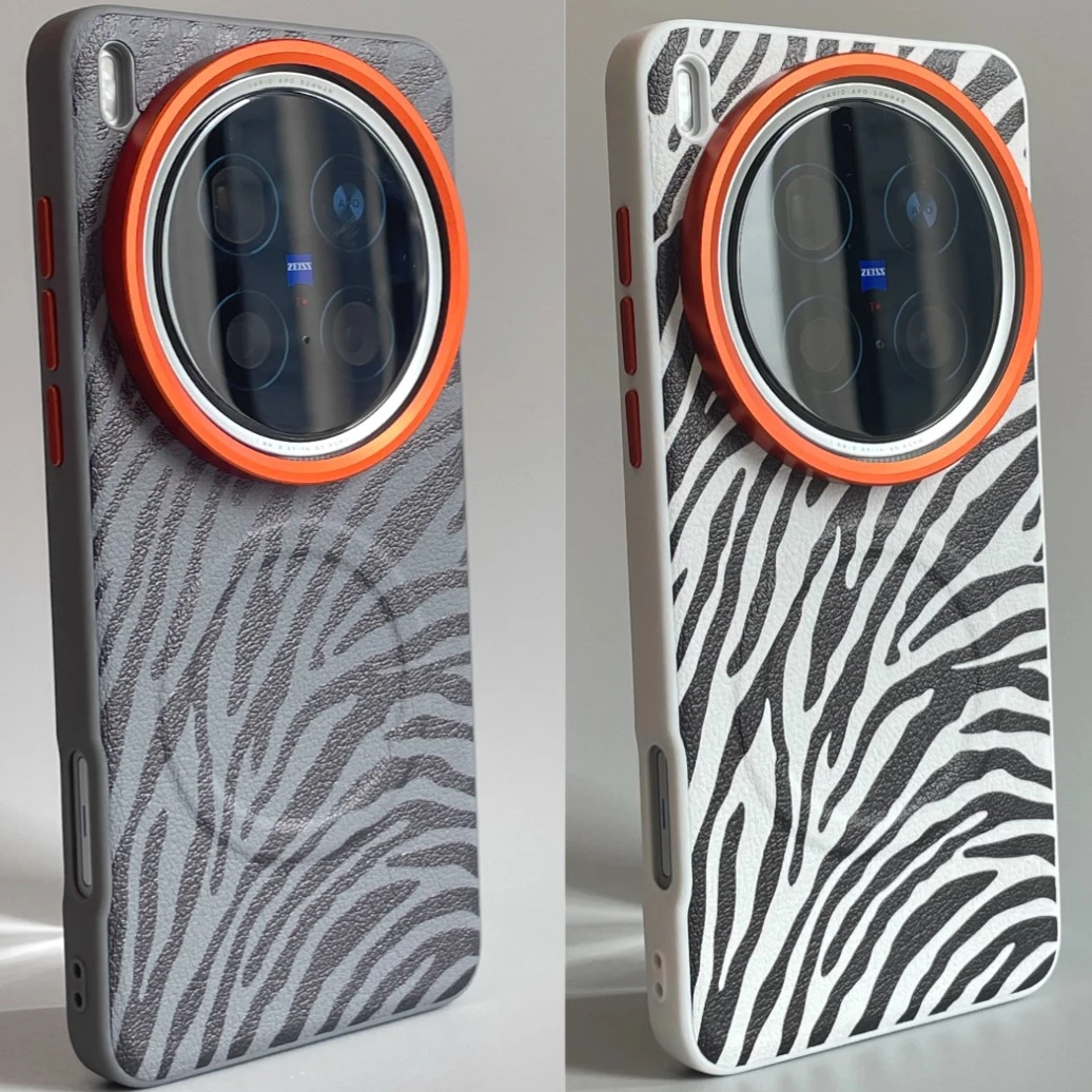 

For VIVO X300 Pro Case PU Leather Magnetic Wireless charging Protective Back Cover For VIVO X300 Pro Shell